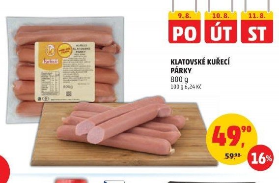 KLATOVSKÉ KUŘECÍ PÁRKY