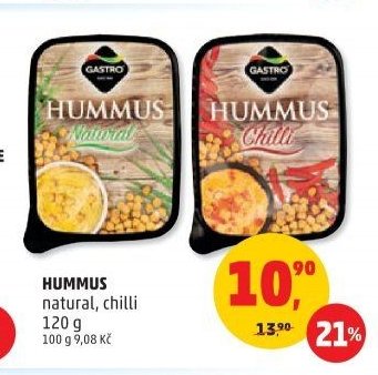 HUMMUS natural, chilli