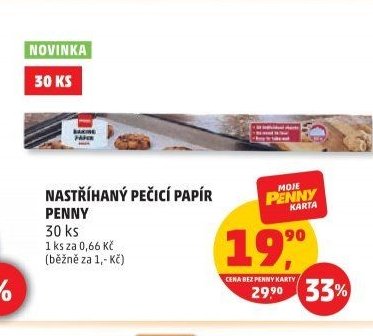 Nastříhaný pečicí papír Penny
