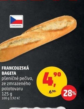Francouzská bageta 125 g