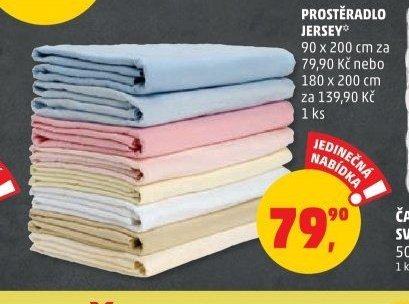 Prostěradlo Jersey