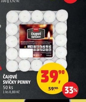 Čajové svíčky Penny 50 ks