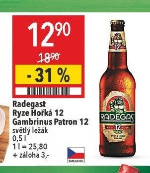 Radegast Ryze Hořká 12 / Gambrinus Patron 12