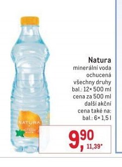 Natura minerální voda ochucená