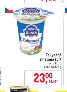 Zakysaná smetana 15 %