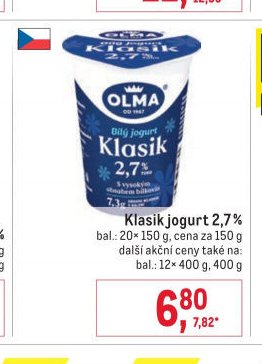 Klasik jogurt 2,7 %