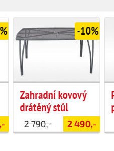 Zahradní kovový drátěný stůl - UNI HOBBY akcniletaky.com