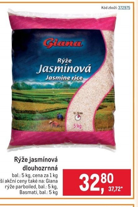 Rýže jasmínová dlouhozrnná