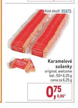 Karamelové sušenky original, welcome