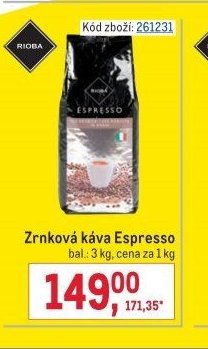 Zrnová káva Espresso