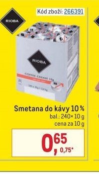 Smetana do kávy 10 %