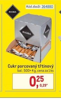 Cukr porcovaný třtinový
