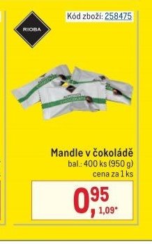 Mandle v čokoládě