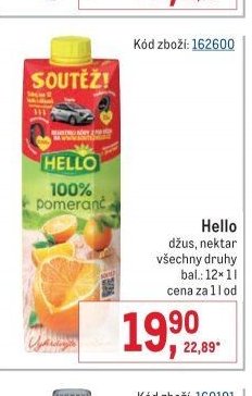 Hello džus, nektar