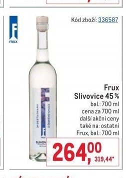 Frux Slivovice 45%