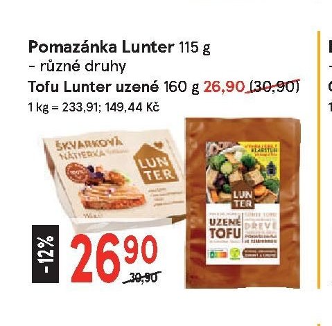 Pomazánka Lunter, Tofu Lunter