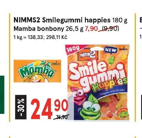 NIMMS2 Smilegummi happies, Mamba bonbony