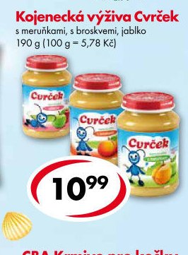 Kojenecká výživa Cvrček