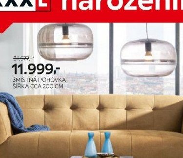3místná pohovka, šířka cca 200 cm