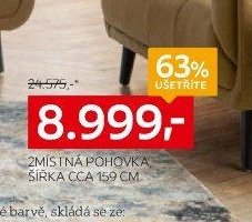 2místná pohovka, šířka cca 159 cm