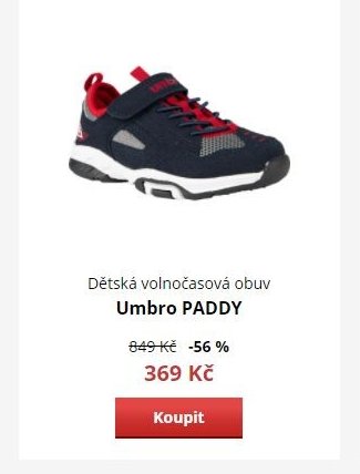 Dětská volnočasová obuv Umbro PADDY