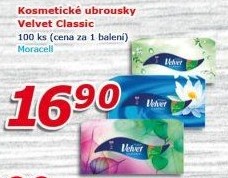 Kapesníčky papírové Velvet - box