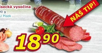 Salám Vysočina písecká Maso uzeniny Písek