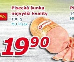 Šunka písecká nejvyšší kvality Maso uzeniny Písek