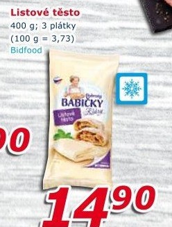 Těsto listové mražené Dobroty babičky Kláry