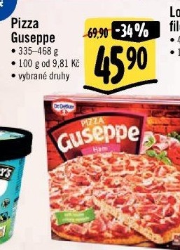 Pizza mražená Guseppe Dr. Oetker