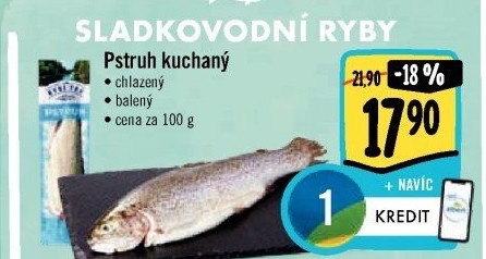 Pstruh kuchaný Albert