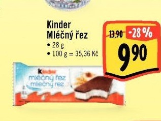 Řez mléčný Kinder
