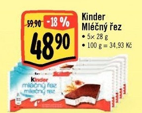 Řez mléčný Kinder