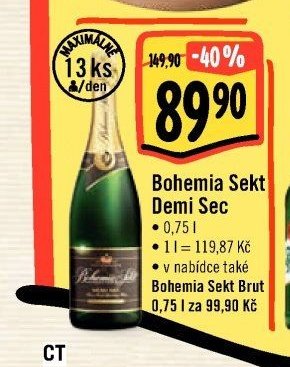 Bohemia Sekt Demi Sec