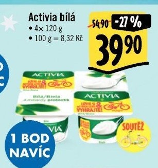 Bílý jogurt Activia Danone