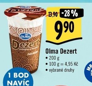 Dezert pudink se šlehačkou Olma