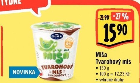 Dezert Tvarohový mls Míša Olma