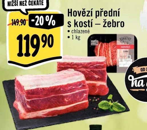 Hovězí přední s kostí - žebro Albert