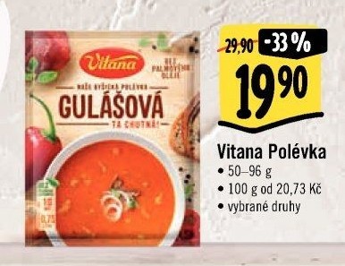 Instantní polévky Vitana