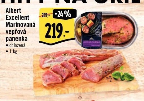 Marinovaná vepřová panenka Excelent Albert