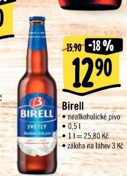 Nealkoholické pivo Birell