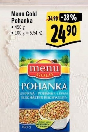 Pohanka Menu Gold