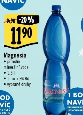 Přírodní voda Magnesia