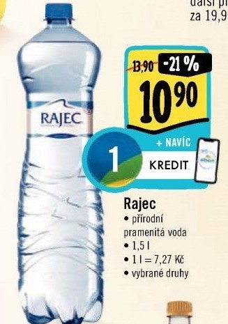 Přírodní voda Rajec