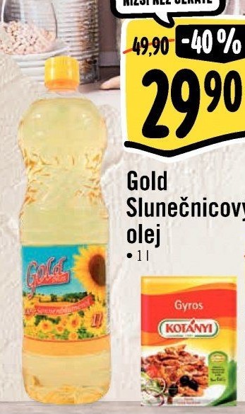 Slunečnicový olej Gold Plus