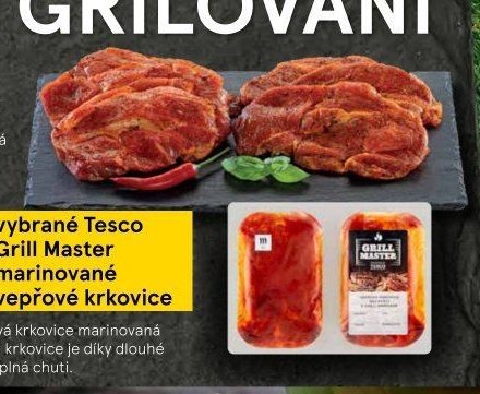 Tesco Grill Master Marinovaná vepřová krkovice Porto