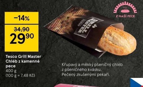 Tesco Grill Master Chléb z kamenné pece