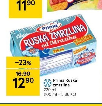 Prima Ruská zmrzlina