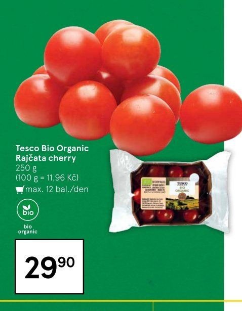 Tesco Bio Organic Rajčata cherry