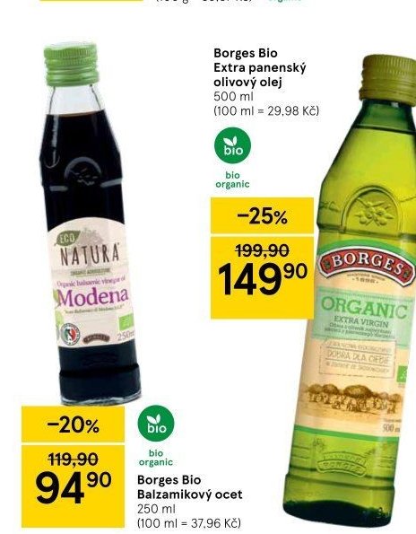 Borges Bio Balzamikový ocet 250 ml